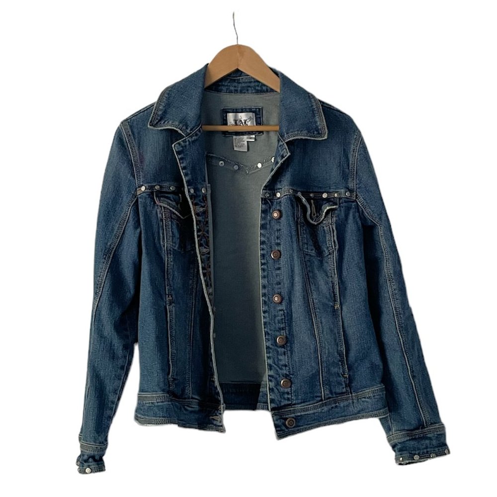 Live A Little Vintage Denim Jean Jacket Size M